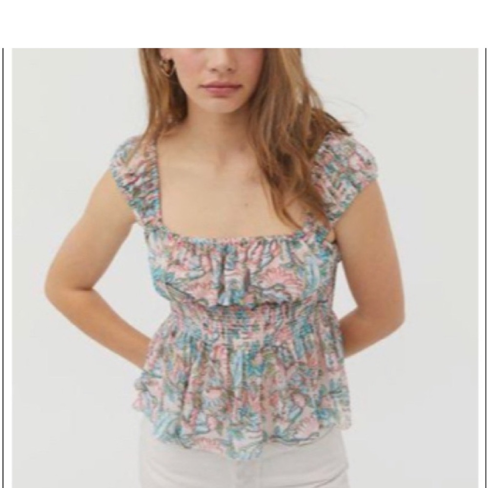 NWT Urban outfitters ruffle crop top - M